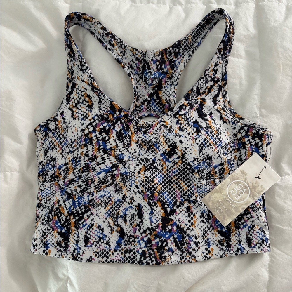 Women's Snake Print Sports Bra